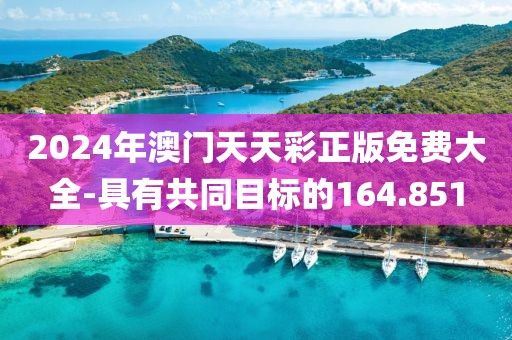2024年澳门天天彩正版免费大全-具有共同目标的164.851