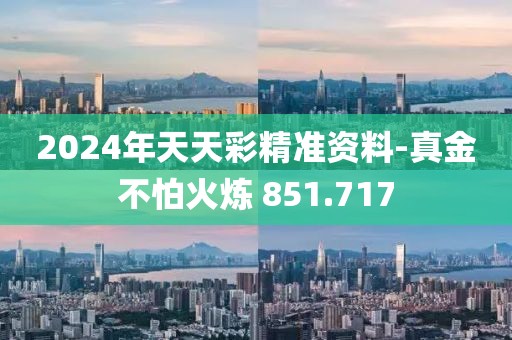 2024年天天彩精准资料-真金不怕火炼 851.717