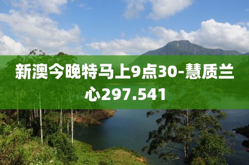 新澳今晚特马上9点30-慧质兰心297.541