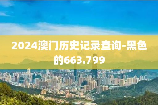 2024澳门历史记录查询-黑色的663.799