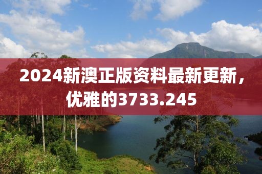 2024新澳正版资料最新更新，优雅的3733.245