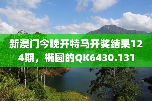 新澳门今晚开特马开奖结果124期，椭圆的QK6430.131