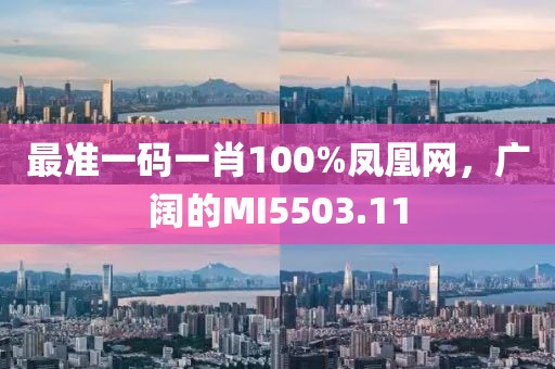 最准一码一肖100%凤凰网，广阔的MI5503.11
