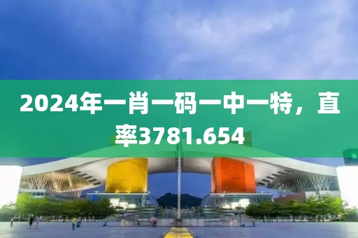 2024年一肖一码一中一特，直率3781.654