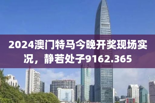 2024澳门特马今晚开奖现场实况，静若处子9162.365