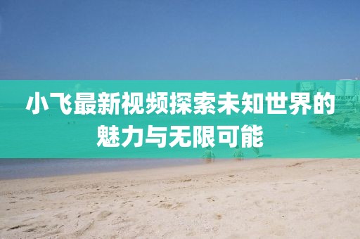 小飞最新视频探索未知世界的魅力与无限可能