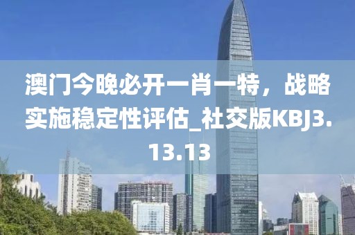 澳门今晚必开一肖一特，战略实施稳定性评估_社交版KBJ3.13.13