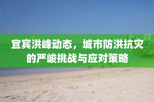 宜宾洪峰动态，城市防洪抗灾的严峻挑战与应对策略