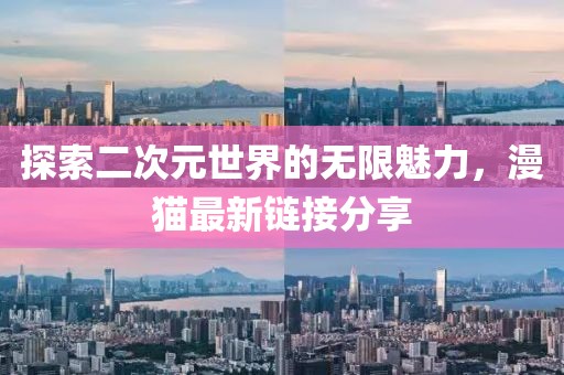 探索二次元世界的无限魅力，漫猫最新链接分享