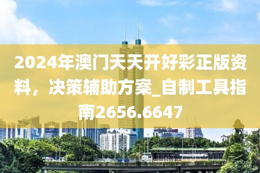 2024年澳门天天开好彩正版资料，决策辅助方案_自制工具指南2656.6647