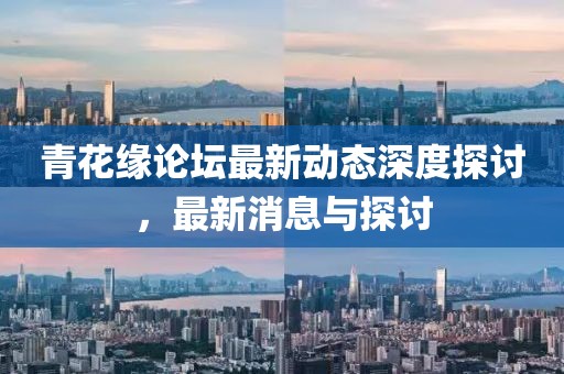 青花缘论坛最新动态深度探讨，最新消息与探讨