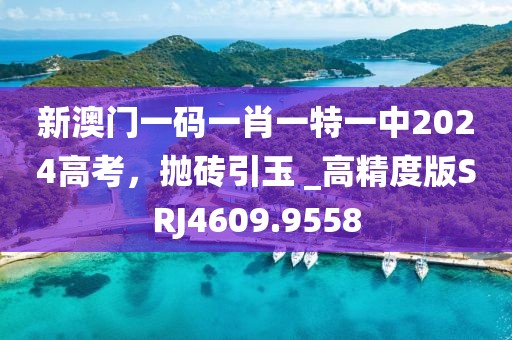 新澳门一码一肖一特一中2024高考，抛砖引玉 _高精度版SRJ4609.9558