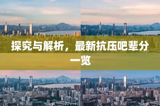 探究与解析，最新抗压吧辈分一览