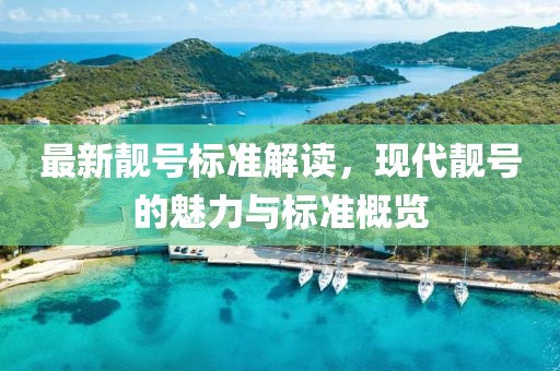 最新靓号标准解读，现代靓号的魅力与标准概览