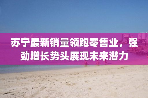 苏宁最新销量领跑零售业，强劲增长势头展现未来潜力