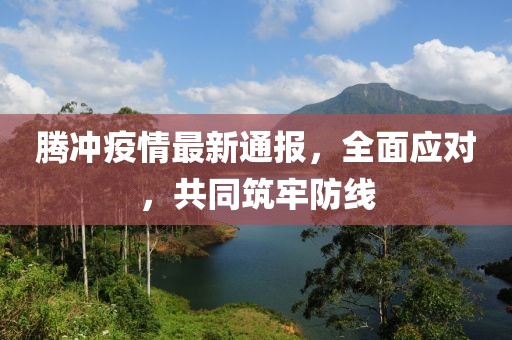 腾冲疫情最新通报,全面应对,共同筑牢防线