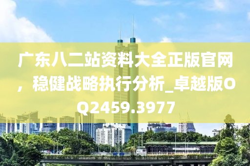 广东八二站资料大全正版官网，稳健战略执行分析_卓越版OQ2459.3977