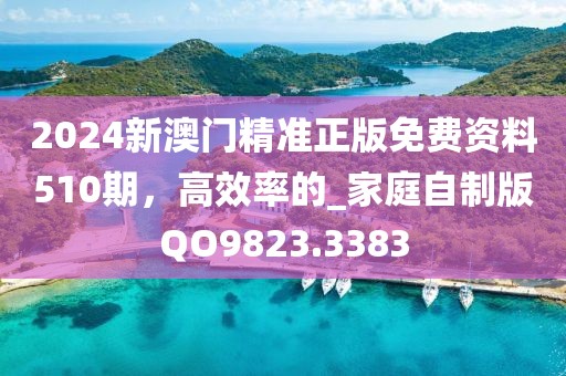 2024新澳门精准正版免费资料510期，高效率的_家庭自制版QO9823.3383
