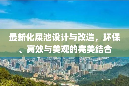 最新化屎池设计与改造，环保、高效与美观的完美结合