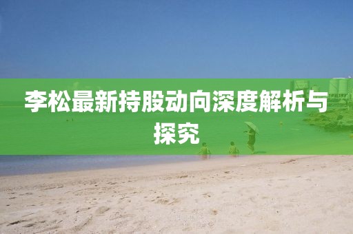 李松最新持股动向深度解析与探究