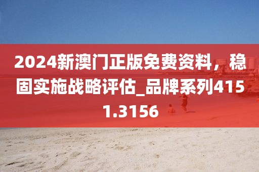 2024新澳门正版免费资料,稳固实施战略评估_品牌系列4151.3156