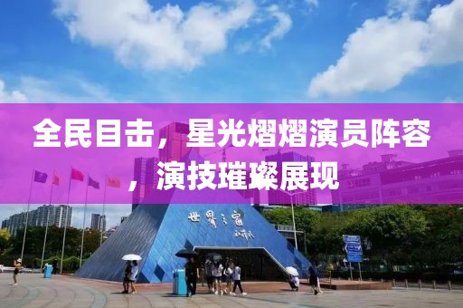 全民目击，星光熠熠演员阵容，演技璀璨展现