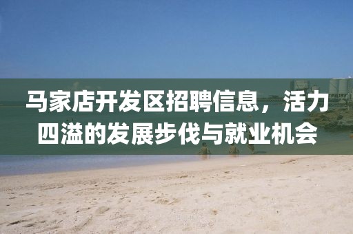 马家店开发区招聘信息，活力四溢的发展步伐与就业机会