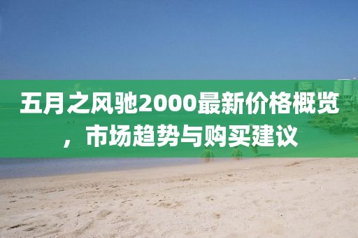 五月之风驰2000最新价格概览，市场趋势与购买建议