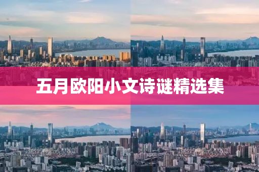 五月欧阳小文诗谜精选集