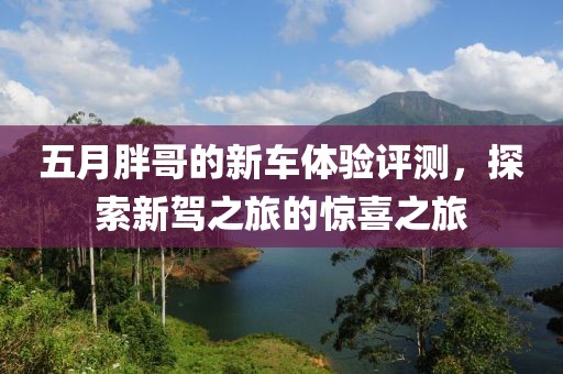 五月胖哥的新车体验评测，探索新驾之旅的惊喜之旅