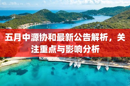 五月中源协和最新公告解析，关注重点与影响分析