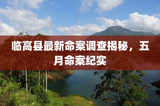 临高县最新命案调查揭秘,五月命案纪实