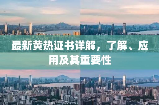最新黄热证书详解，了解、应用及其重要性