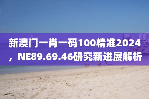 新澳门一肖一码100精准2024，NE89.69.46研究新进展解析