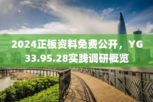 2024正板资料免费公开，YG33.95.28实践调研概览