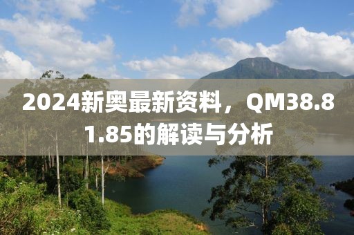 2024新奥最新资料，QM38.81.85的解读与分析