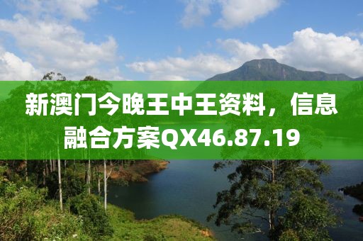 新澳门今晚王中王资料，信息融合方案QX46.87.19