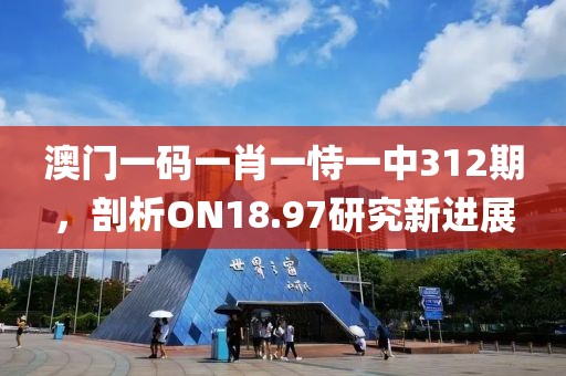 澳门一码一肖一恃一中312期，剖析ON18.97研究新进展