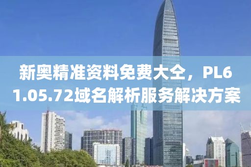 新奥精准资料免费大仝,PL61.05.72域名解析服务解决方案