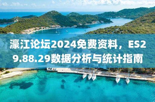 濠江论坛2024免费资料，ES29.88.29数据分析与统计指南
