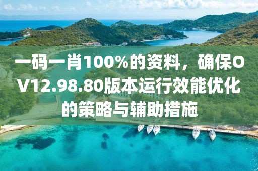 一码一肖100%的资料，确保OV12.98.80版本运行效能优化的策略与辅助措施