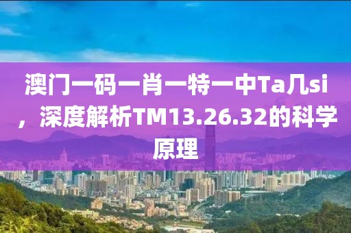 澳门一码一肖一特一中Ta几si，深度解析TM13.26.32的科学原理