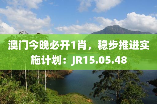 澳门今晚必开1肖，稳步推进实施计划：JR15.05.48