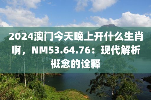 2024澳门今天晚上开什么生肖啊，NM53.64.76：现代解析概念的诠释