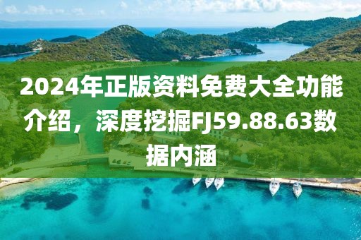 2024年正版资料免费大全功能介绍，深度挖掘FJ59.88.63数据内涵