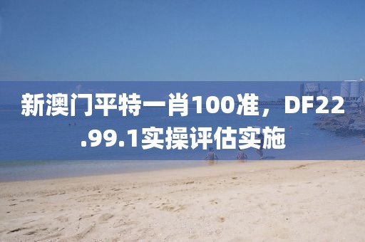 新澳门平特一肖100准，DF22.99.1实操评估实施