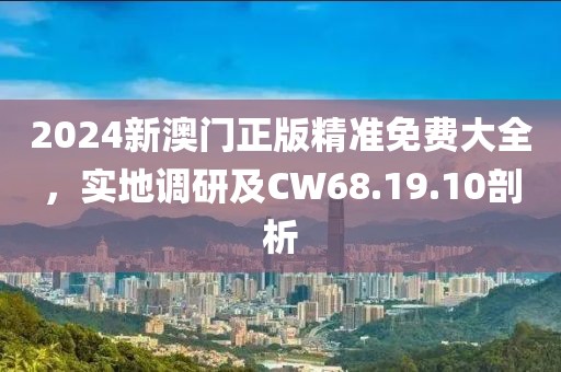 2024新澳门正版精准免费大全，实地调研及CW68.19.10剖析