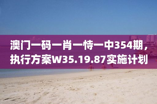 澳门一码一肖一恃一中354期，执行方案W35.19.87实施计划
