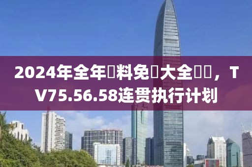 2024年全年資料免費大全優勢，TV75.56.58连贯执行计划