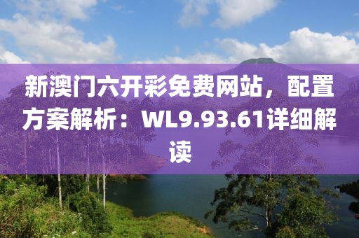 新澳门六开彩免费网站，配置方案解析：WL9.93.61详细解读
